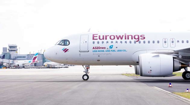 Carburante sostenibile per tutti i voli Eurowings