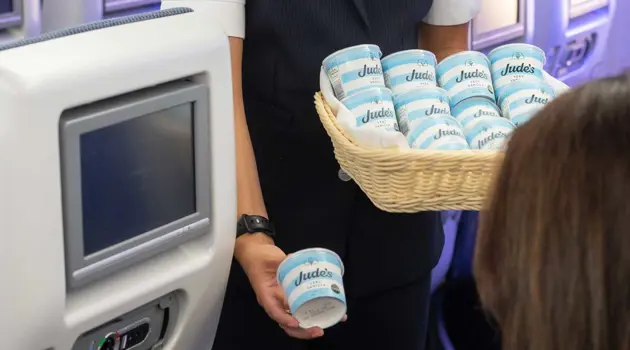 Gelati e prelibatezze estive a bordo di British Airways