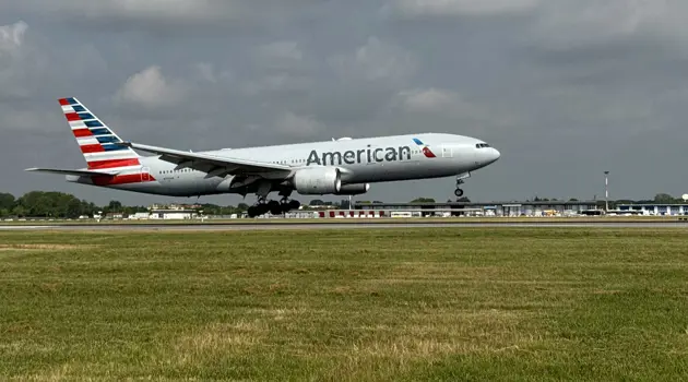 American Airlines decolla da Venezia verso Dallas