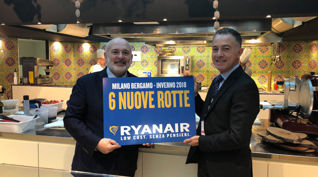 Ryanair nuove rotte da Milano Bergamo