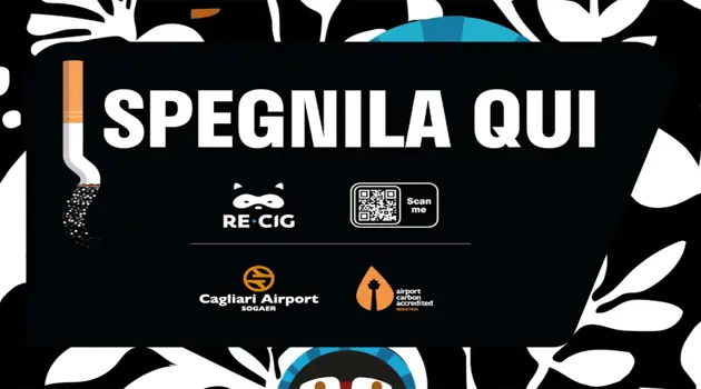 Smokers Point all'aeroporto di Cagliari