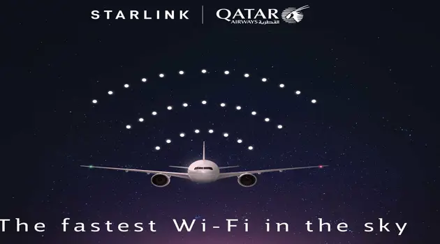 Starlink sui Boeing 777 di Qatar Airways