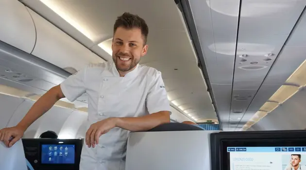 Chef Cogo a bordo di La Compagnie