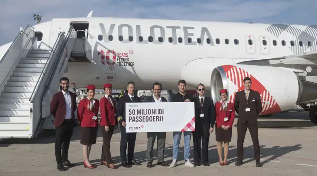 È di Verona il 50 milionesimo passeggero di Volotea