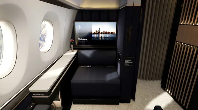 La nuova "First Class Suite Plus" di Lufthansa