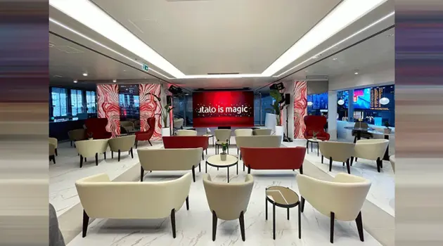 La nuova Lounge Italo Club di Roma Termini