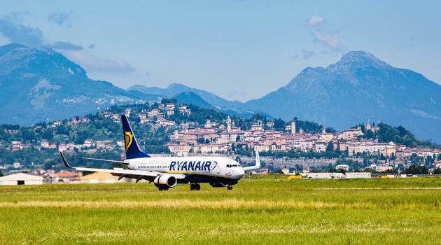 Ryanair riprende i voli da e per l'Aeroporto di Milano Bergamo