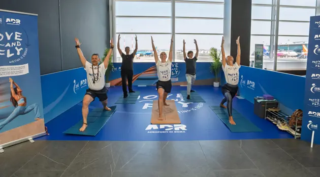Roma Fiumicino porta yoga e minigolf nei terminal