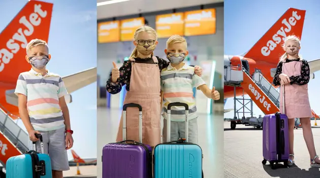 easyJet: mascherine speciali ispirate ai fumetti per i piccoli viaggiatori easyJet