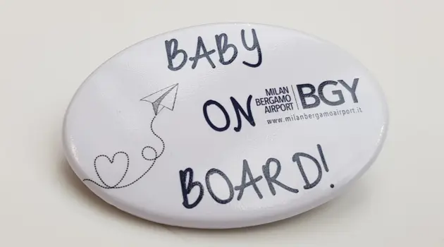 "Baby on Board"  all'Aeroporto di Milano Bergamo