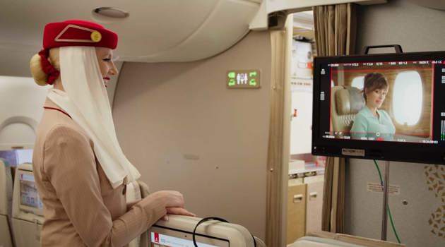 Emirates: dietro le quinte delle riprese con Penelope Cruz