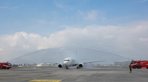 All'aeroporto di Milano Bergamo atterra il primo volo di Transavia