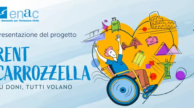 Enac e Aeroporti di Roma lanciano “Rent Carrozzella”