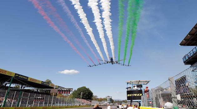 L'Airbus A350 di ITA Airways al Gran Premio d’Italia