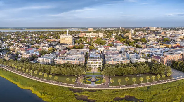 A Charleston con voli diretti dall'Europa