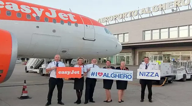 easyJet: al via la nuova rotta da Nizza ad Alghero