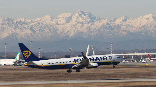 Ryanair riprende i voli da e per l'Aeroporto di Milano Malpensa