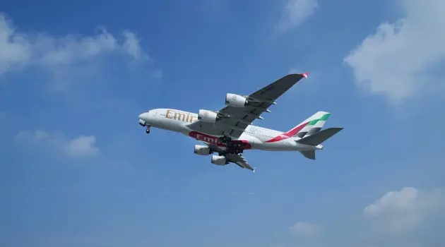 Volo dimostrativo Emirates A380 100% SAF