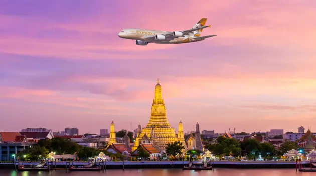 Etihad porta l’A380 a Bangkok